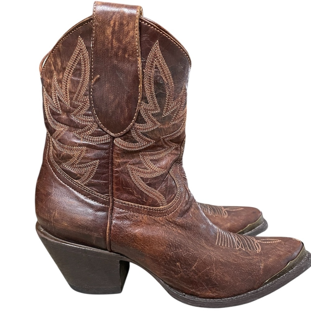 Idyllwind Brown Leather Western Ankle Boots